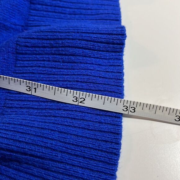 Faded Glory blue button front long sleeve V-neck cardigan light weight plus size - Picture 12 of 12